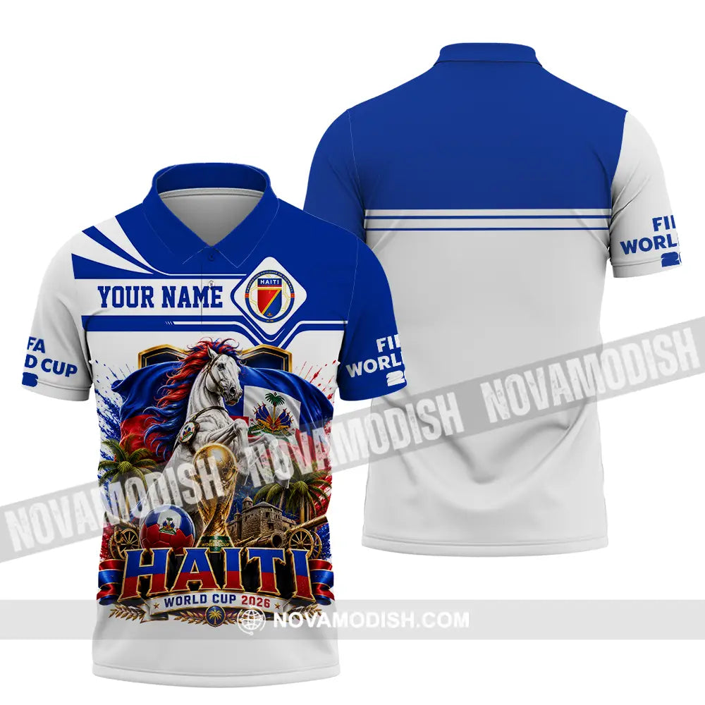 Unisex Shirt - Custom Haiti World Cup 2026 Shirt - Polo Shirt / S - T-shirt