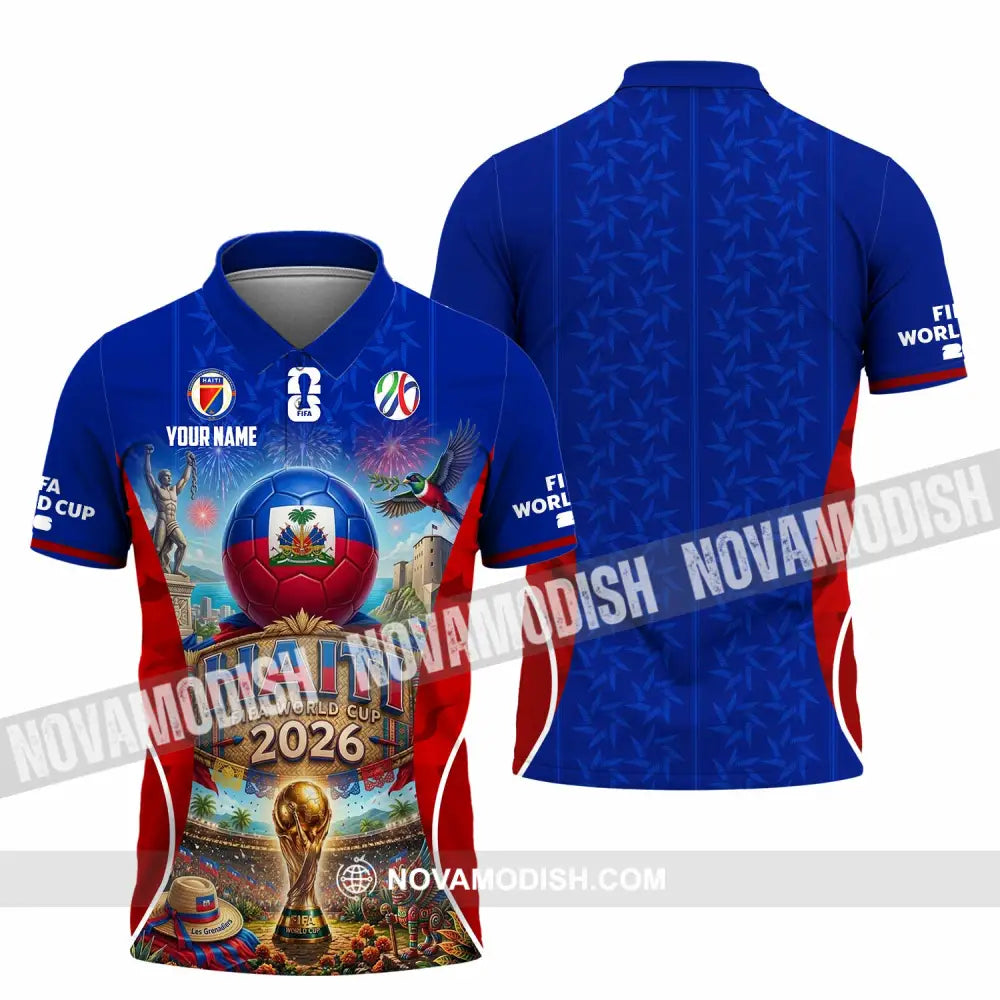 Unisex Shirt - Custom Haiti World Cup 2026 Shirt - Polo Shirt / S - T-shirt