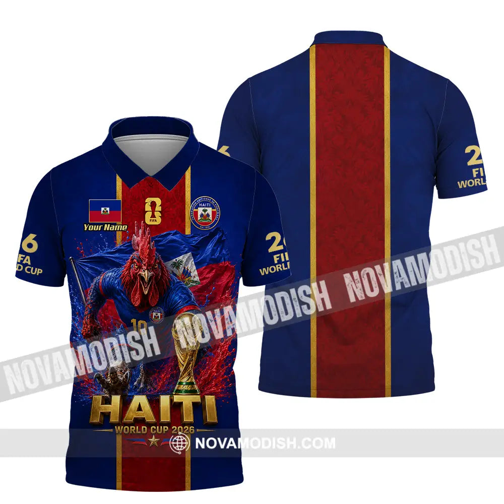 Unisex Shirt - Custom Haiti World Cup 2026 Shirt - Polo Shirt / S - T-shirt