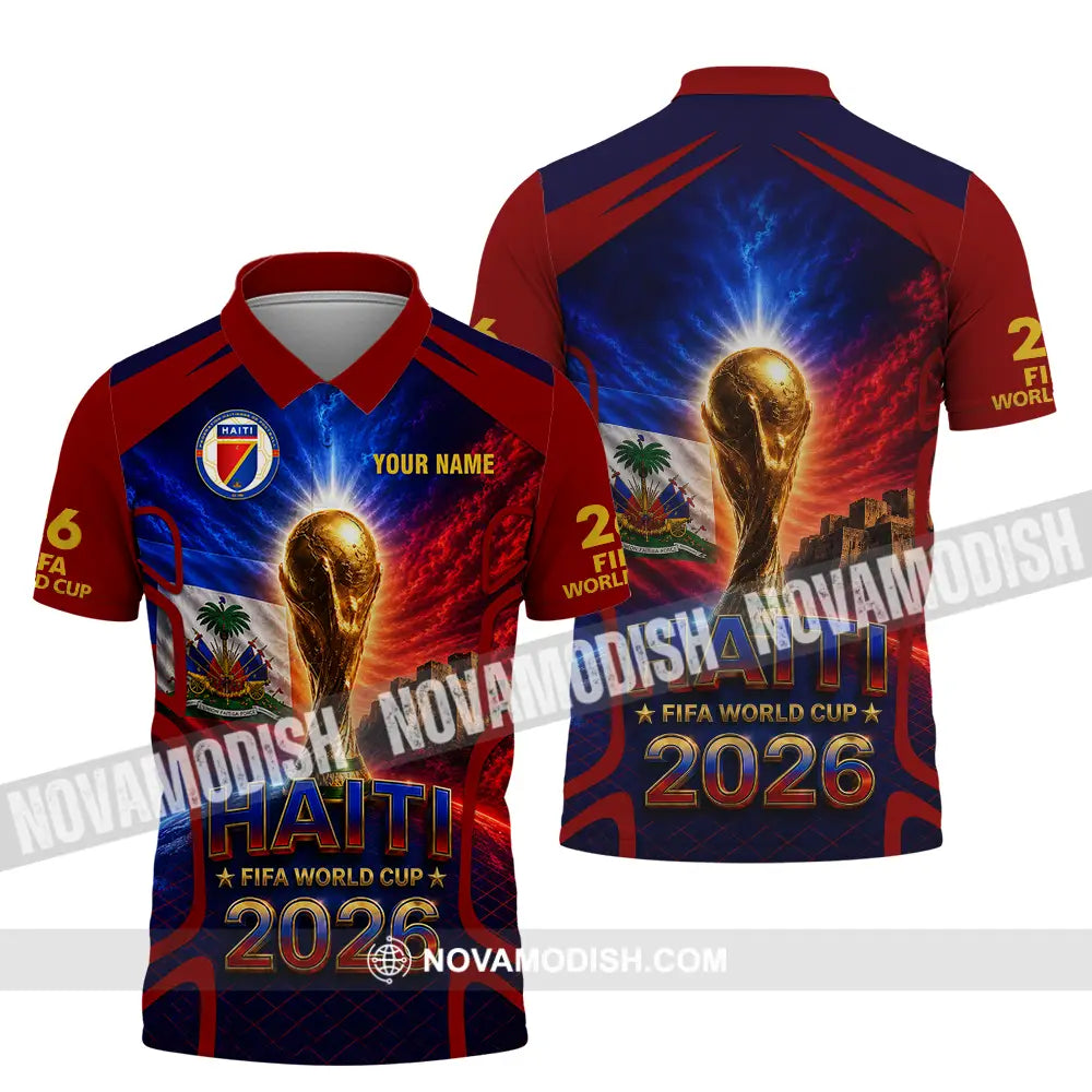 Unisex Shirt - Custom Haiti World Cup 2026 Shirt - Polo Shirt / S - T-shirt