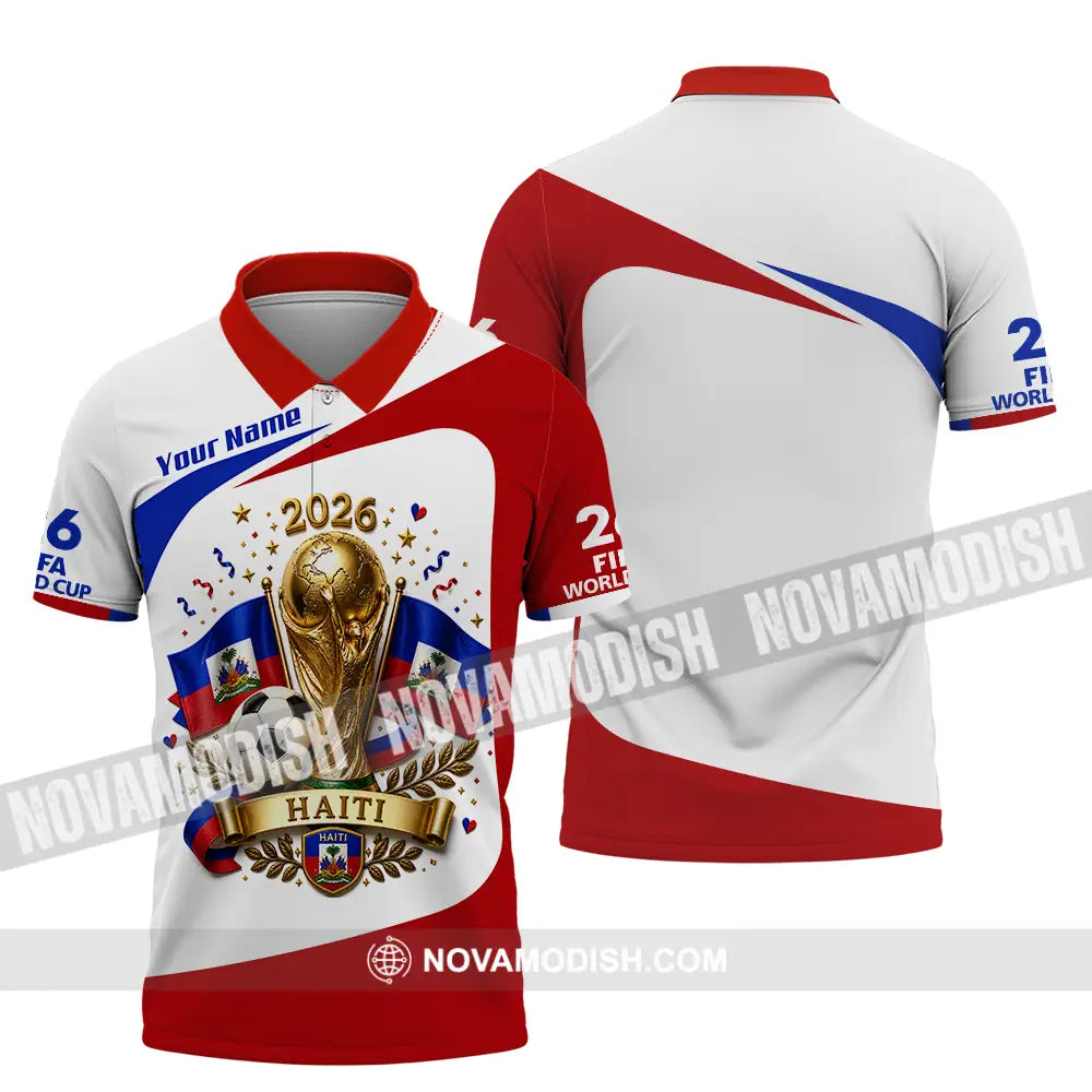 Unisex Shirt - Custom Haiti World Cup 2026 Shirt - Polo Shirt / S - T-shirt