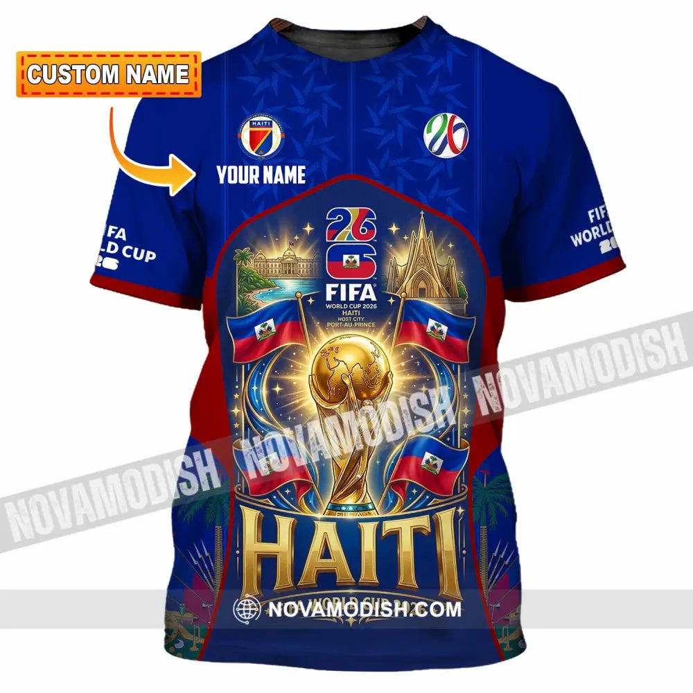 Unisex Shirt - Custom Haiti World Cup 2026 Shirt - T-shirt