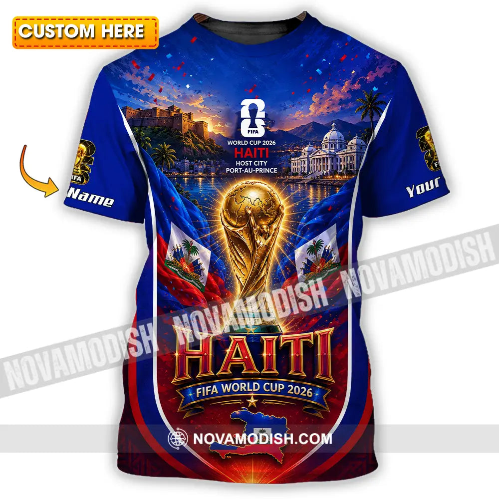 Unisex Shirt - Custom Haiti World Cup 2026 Shirt - T-shirt