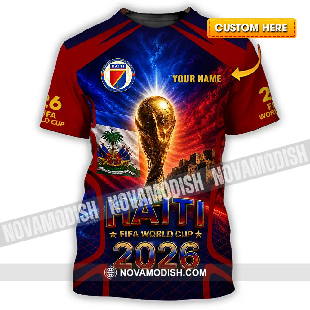 Unisex Shirt - Custom Haiti World Cup 2026 Shirt - T-shirt