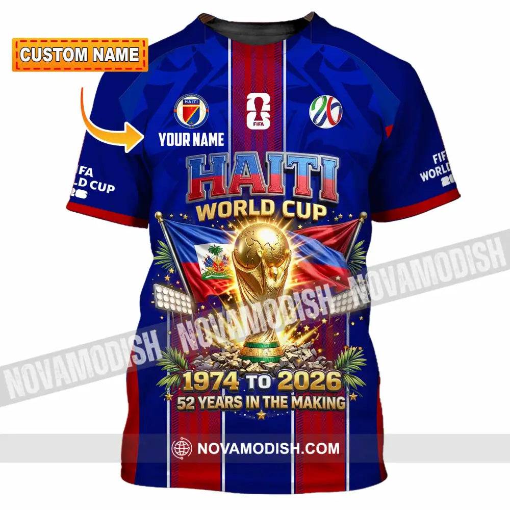 Unisex Shirt - Custom Haiti World Cup 2026 Shirt - T-shirt