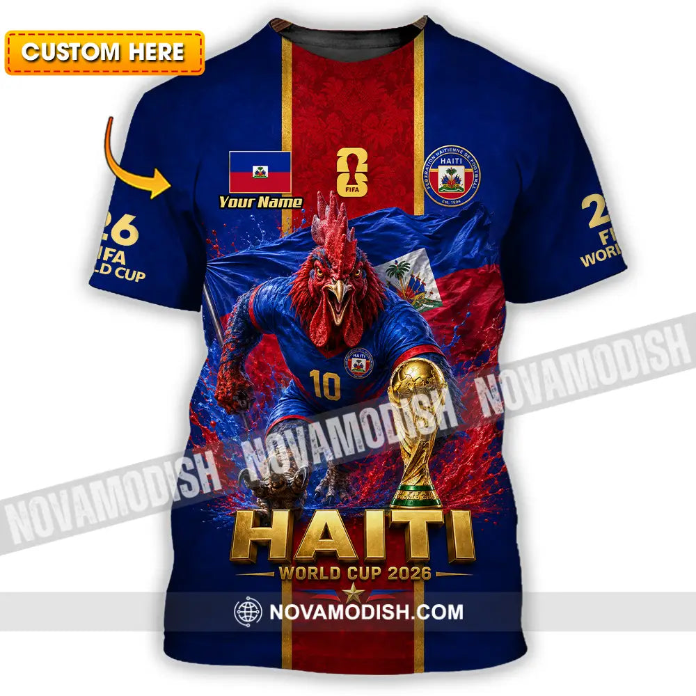 Unisex Shirt - Custom Haiti World Cup 2026 Shirt - T-shirt