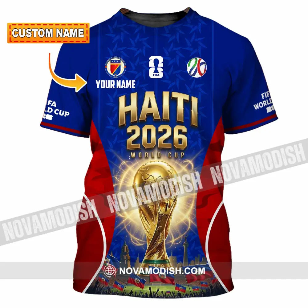 Unisex Shirt - Custom Haiti World Cup 2026 Shirt - T-shirt