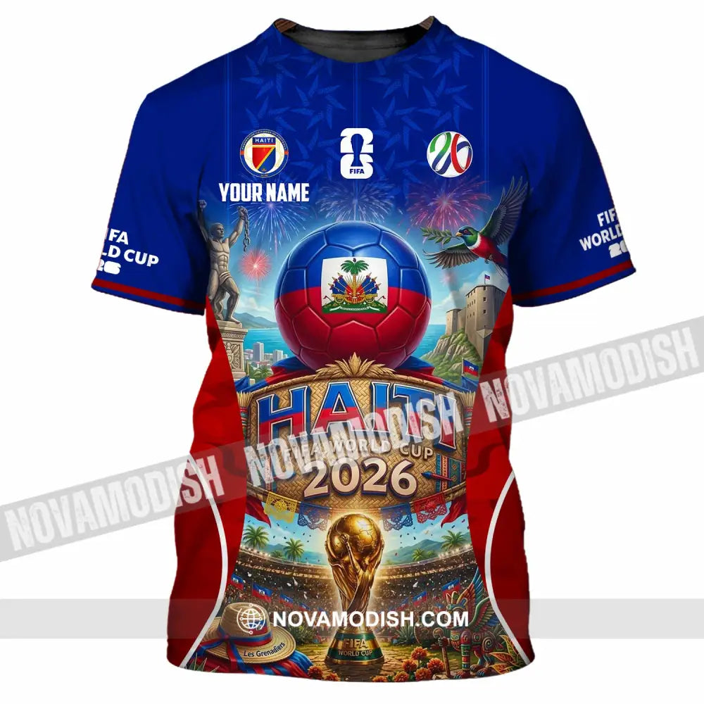 Unisex Shirt - Custom Haiti World Cup 2026 Shirt - T-Shirt / S - T-shirt