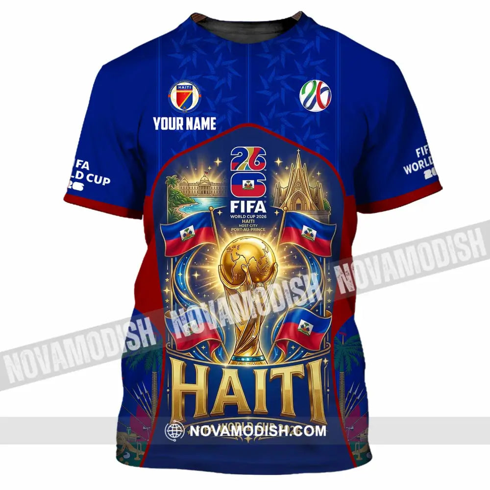 Unisex Shirt - Custom Haiti World Cup 2026 Shirt - T-Shirt / S - T-shirt