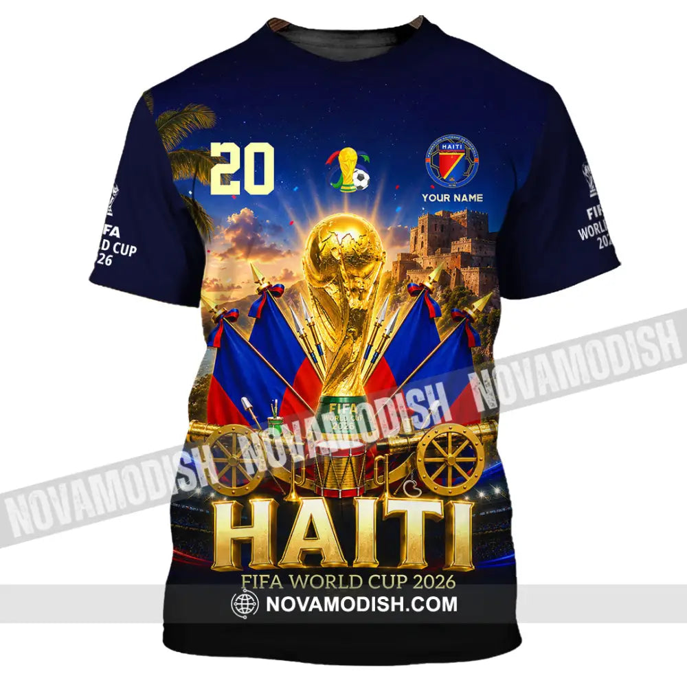 Unisex Shirt - Custom Haiti World Cup 2026 Shirt - T-Shirt / S - T-shirt