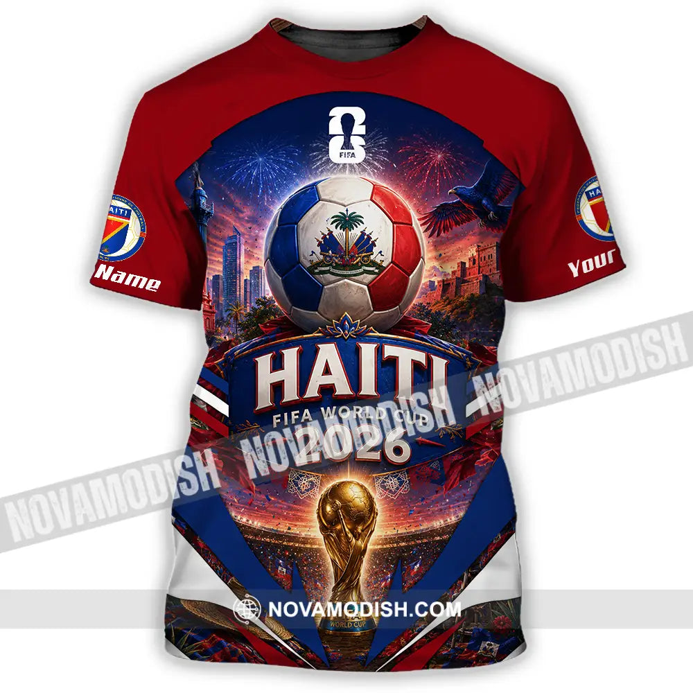 Unisex Shirt - Custom Haiti World Cup 2026 Shirt - T-Shirt / S - T-shirt