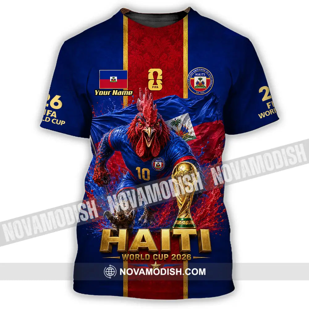 Unisex Shirt - Custom Haiti World Cup 2026 Shirt - T-Shirt / S - T-shirt