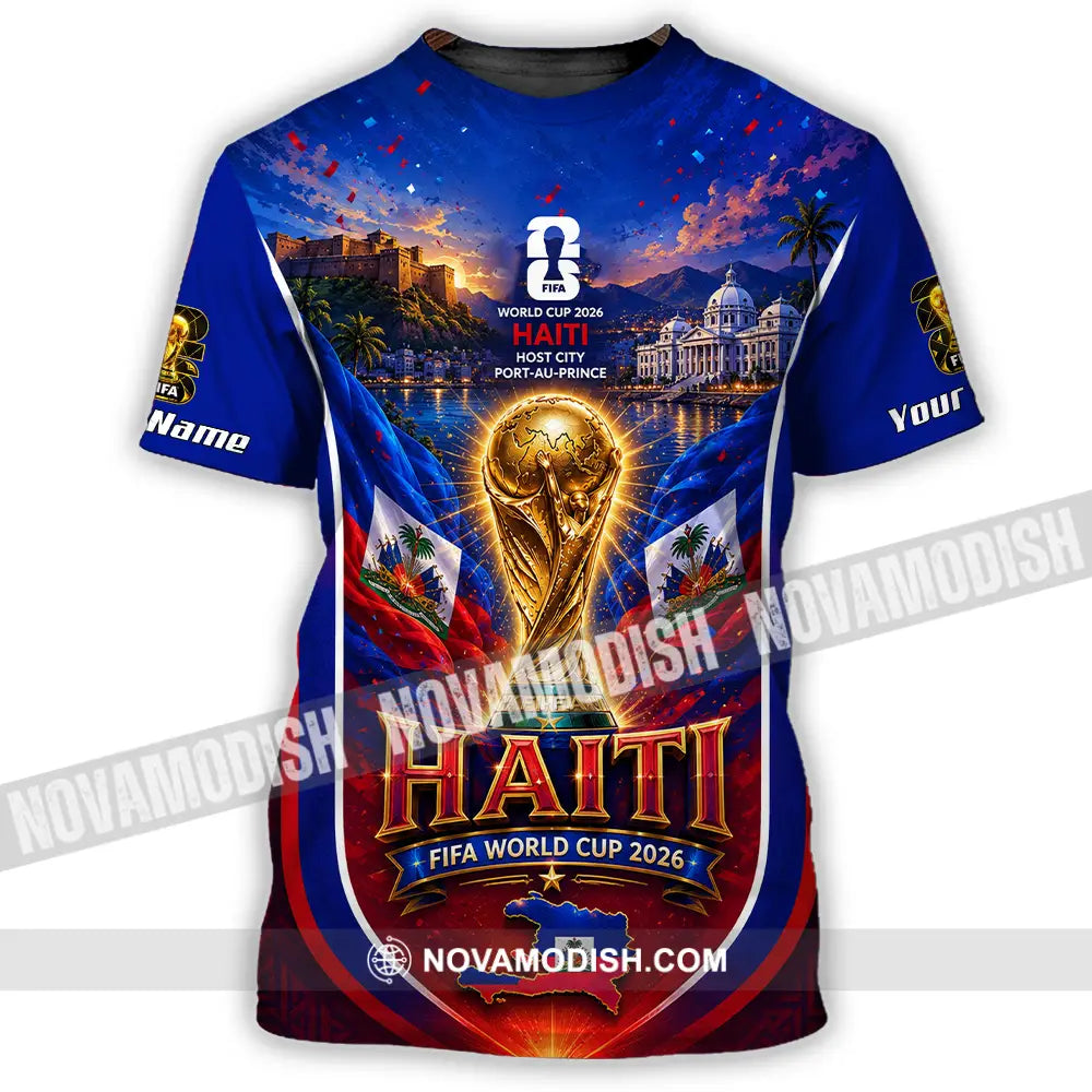 Unisex Shirt - Custom Haiti World Cup 2026 Shirt - T-Shirt / S - T-shirt