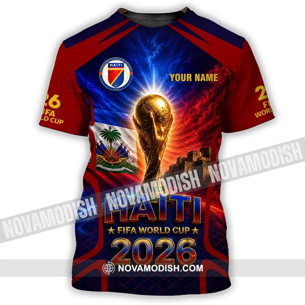 Unisex Shirt - Custom Haiti World Cup 2026 Shirt - T-Shirt / S - T-shirt