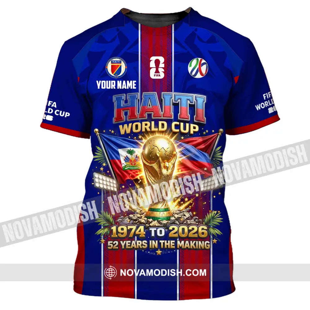 Unisex Shirt - Custom Haiti World Cup 2026 Shirt - T-Shirt / S - T-shirt