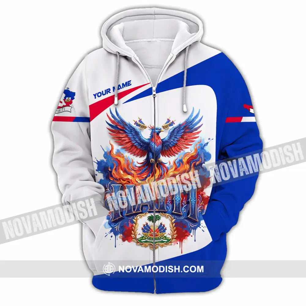 Unisex Shirt - Custom Haiti Shirt - Zipper Hoodie / S - T-shirt