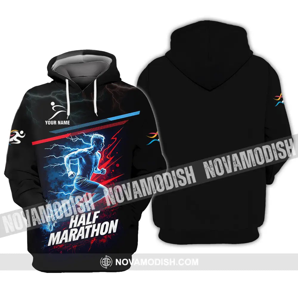 Unisex Shirt - Custom Half Marathon 3D Shirt Hoodie / S T-shirt