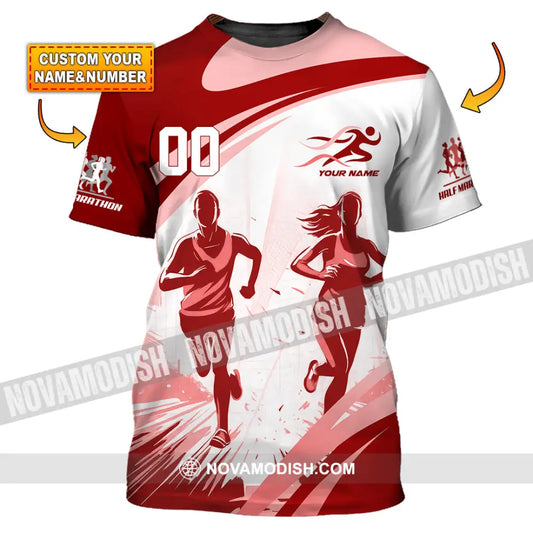 Unisex Shirt - Custom Half Marathon Run 3D Shirt T-shirt