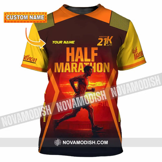 Unisex Shirt - Custom Half Marathon Run 3D Shirt T-shirt
