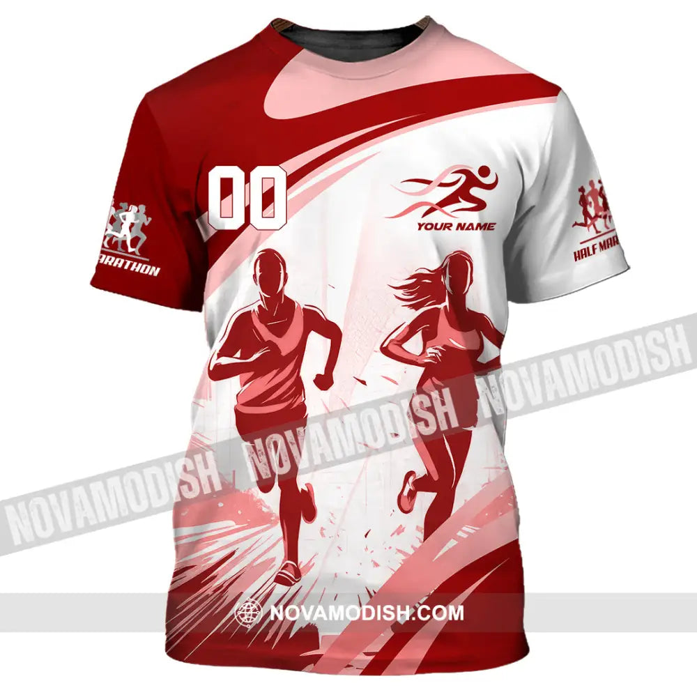 Unisex Shirt - Custom Half Marathon Run 3D Shirt T-Shirt / S T-shirt