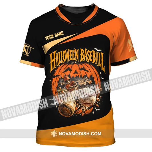 Unisex Shirt - Custom Halloween Baseball Shirt - T-Shirt / S - T-shirt