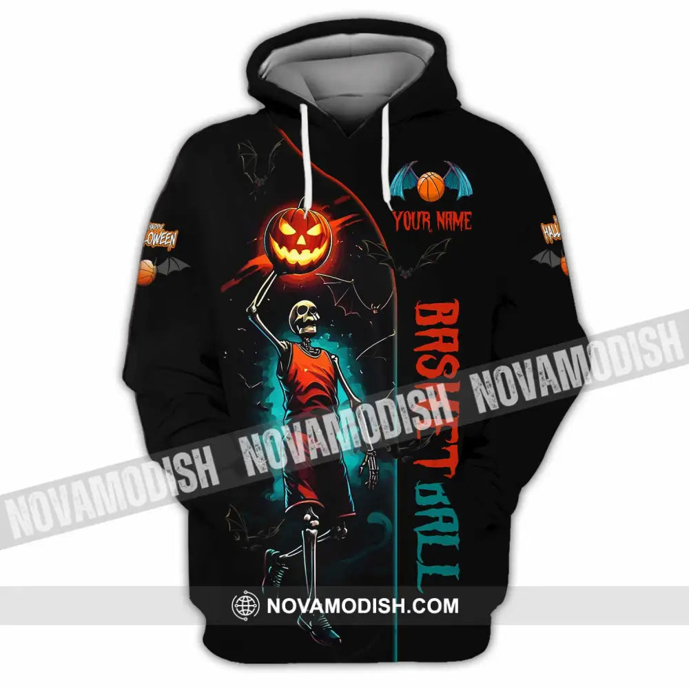 Unisex Shirt - Custom Halloween Basketball Sport Shirt Hoodie / S T-shirt