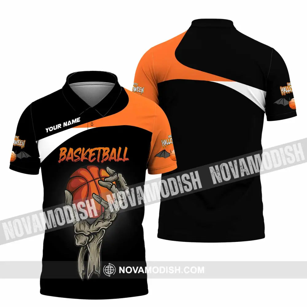 Unisex Shirt - Custom Halloween Basketball Sport Shirt Polo Shirt / S T-shirt