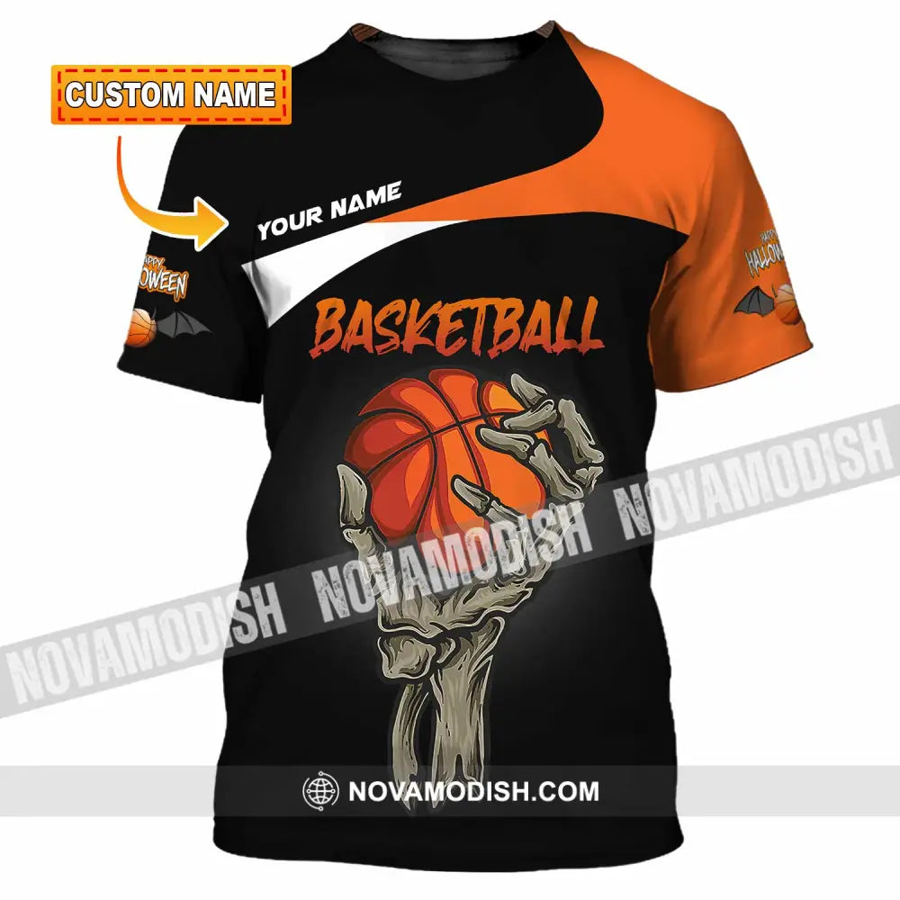 Unisex Shirt - Custom Halloween Basketball Sport Shirt T-shirt