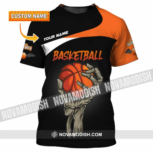Unisex Shirt - Custom Halloween Basketball Sport Shirt T-shirt