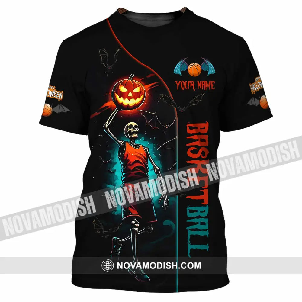 Unisex Shirt - Custom Halloween Basketball Sport Shirt T-Shirt / S T-shirt