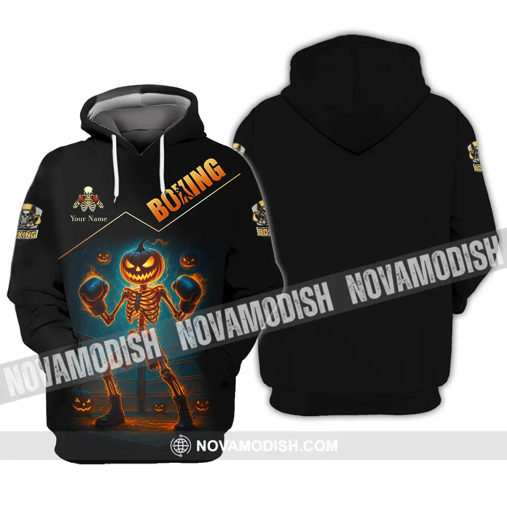Unisex Shirt - Custom Halloween Boxing Lover Sport Shirt Hoodie / S T-shirt