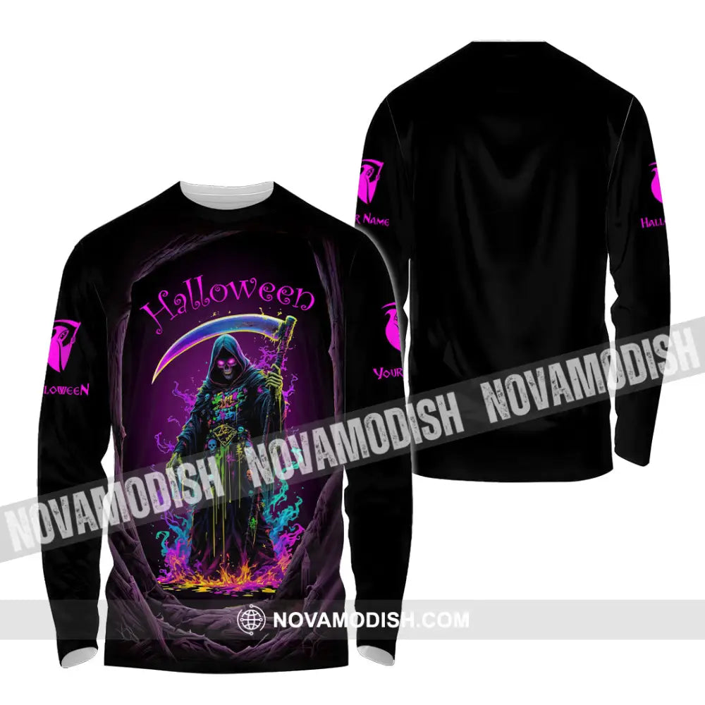 Unisex Shirt - Custom Halloween Design Shirt Long Sleeve Shirt / S T-shirt