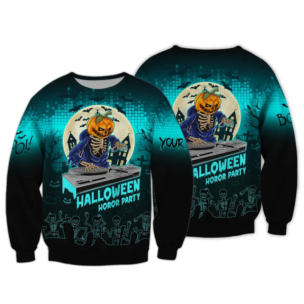Unisex Shirt Custom Halloween Hoodie For Long Sleeve / S T-Shirt