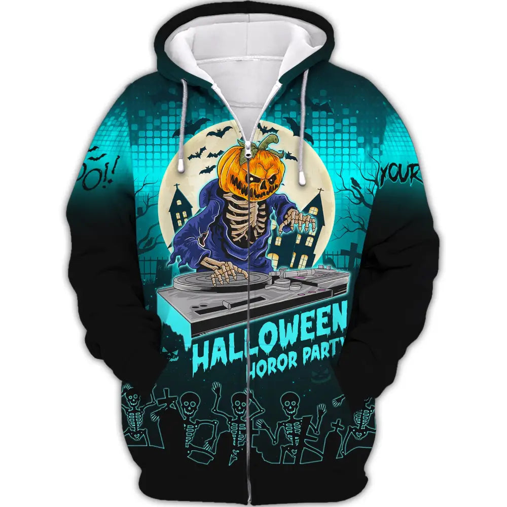 Unisex Shirt Custom Halloween Hoodie For Zipper / S T-Shirt
