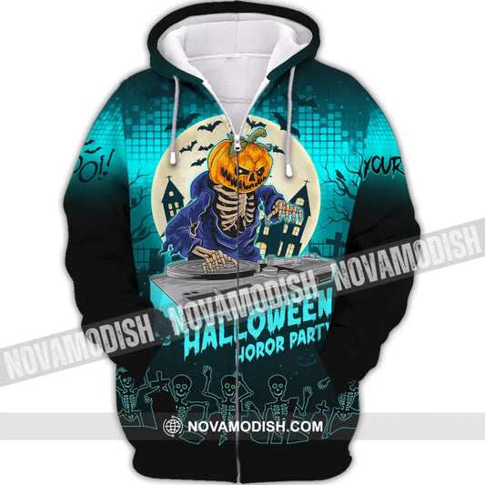 Unisex Shirt Custom Halloween Hoodie For Zipper / S T-Shirt