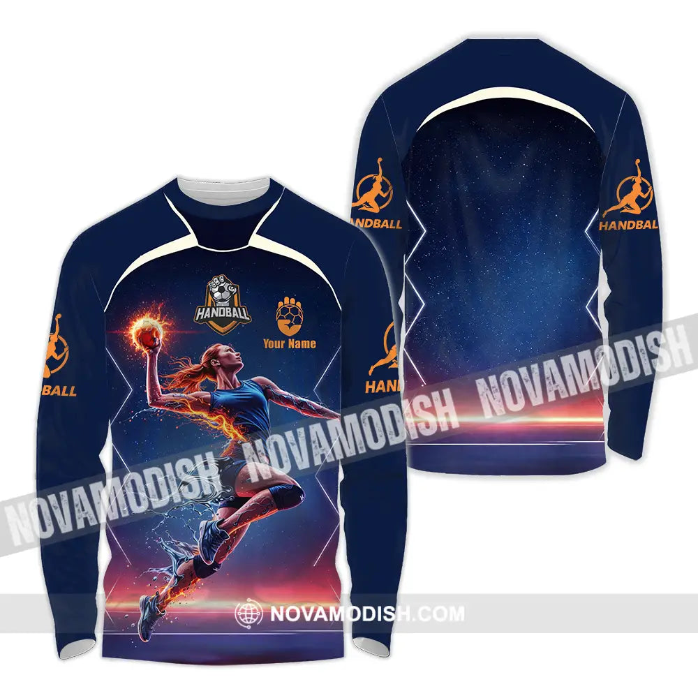 Unisex Shirt - Custom Handball 3D Shirt - Long Sleeve Shirt / S - T-shirt