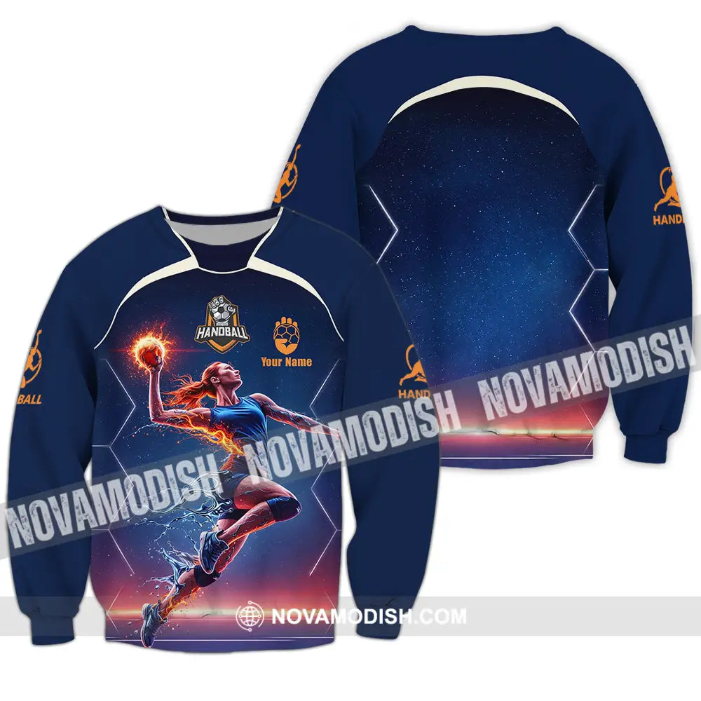 Unisex Shirt - Custom Handball 3D Shirt - Long Sleeve / S - T-shirt