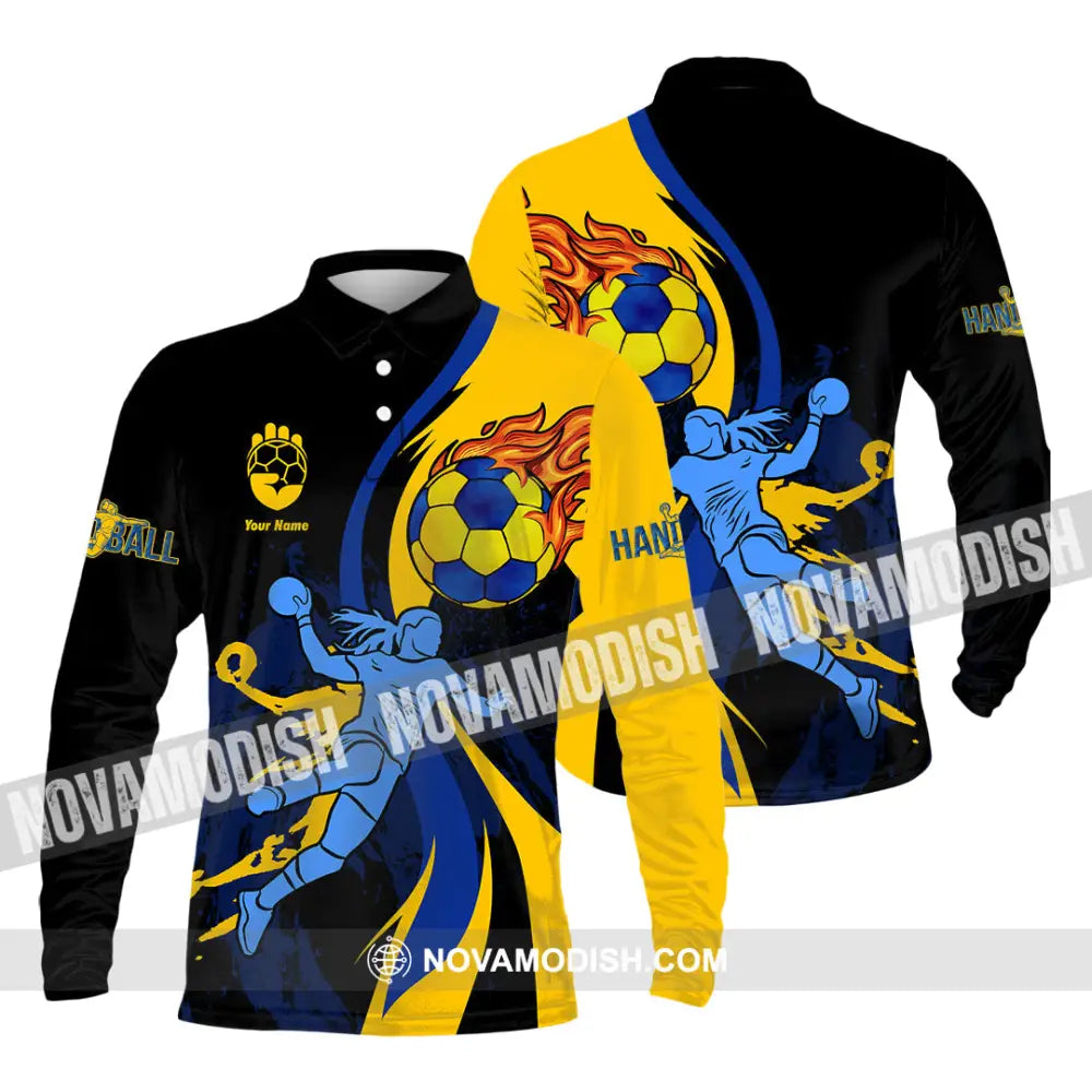 Unisex Shirt - Custom Handball Shirt Long Sleeve Polo / S T-shirt
