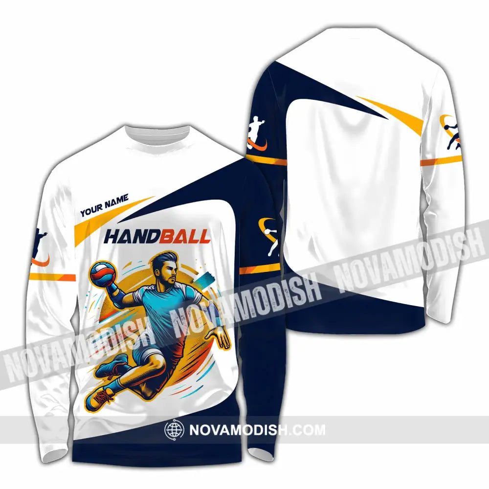 Unisex Shirt - Custom Handball Shirt Long Sleeve Shirt / S T-shirt
