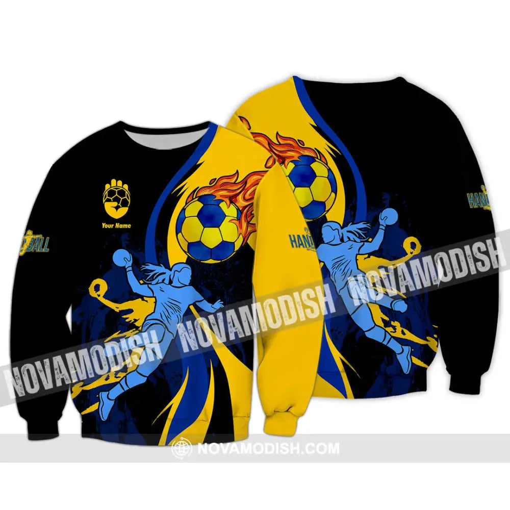 Unisex Shirt - Custom Handball Shirt Long Sleeve / S T-shirt
