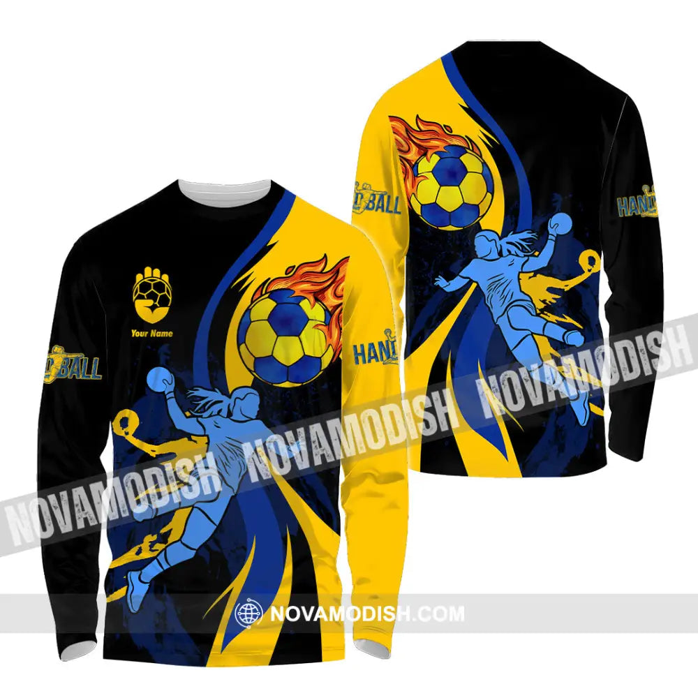 Unisex Shirt - Custom Handball Shirt Long Sleeve Shirt / S T-shirt
