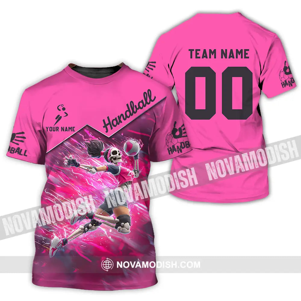 Unisex Shirt - Custom Handball Pink Shirt T-Shirt / S T-shirt