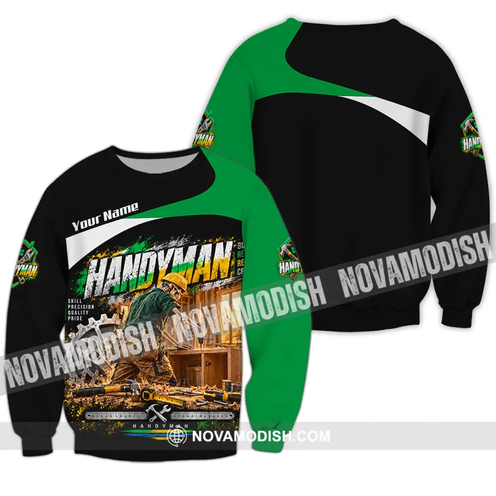 Unisex Shirt - Custom Handyman Shirt - Long Sleeve / S - T-shirt