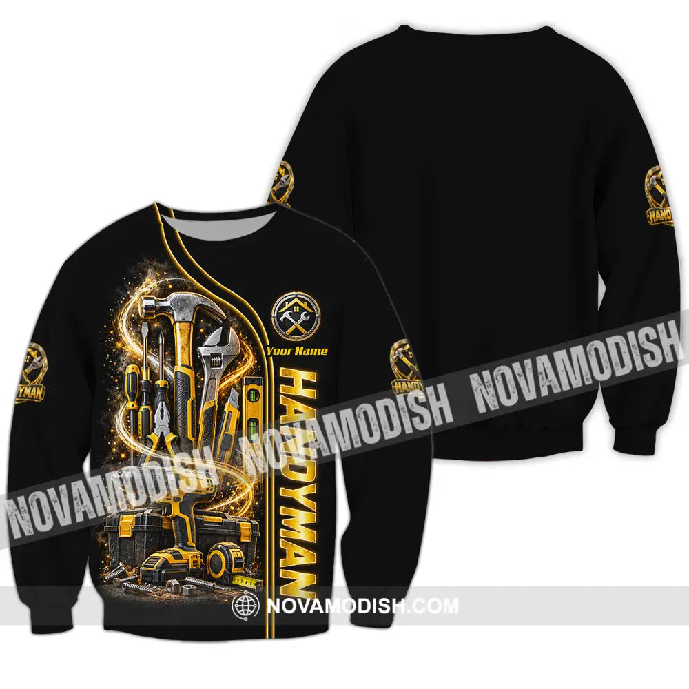 Unisex Shirt - Custom Handyman Shirt - Long Sleeve / S - T-shirt
