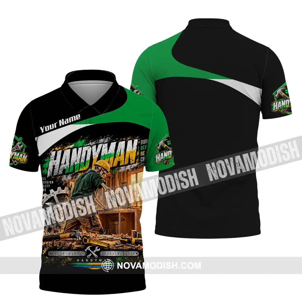 Unisex Shirt - Custom Handyman Shirt - Polo Shirt / S - T-shirt