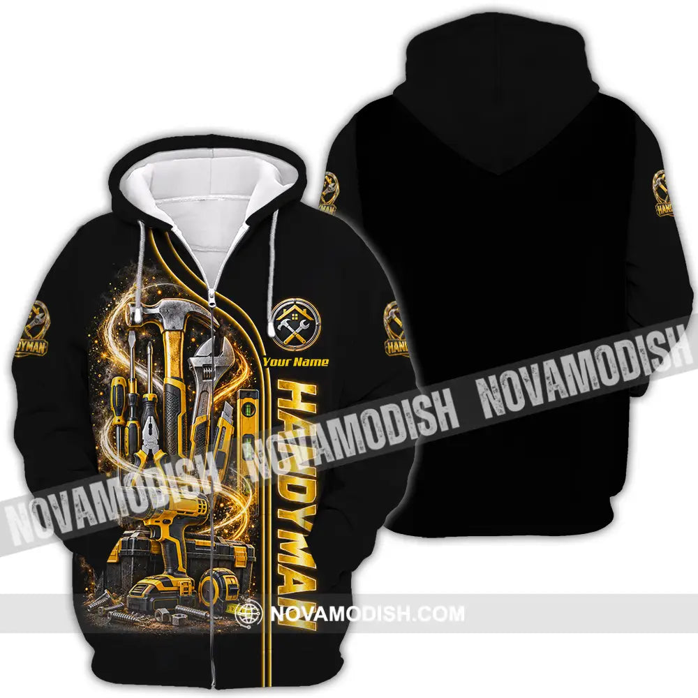 Unisex Shirt - Custom Handyman Shirt - Zipper Hoodie / S - T-shirt