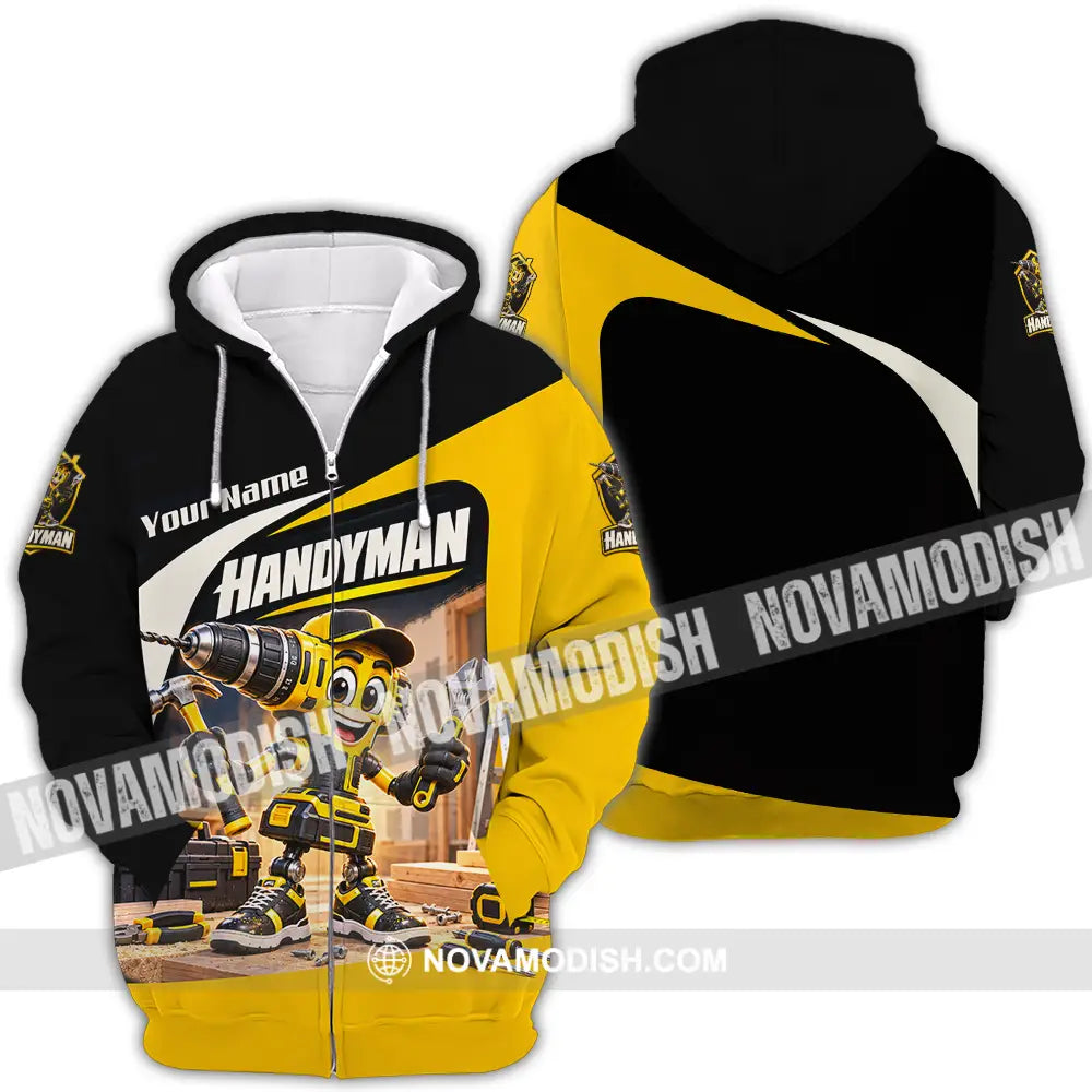 Unisex Shirt - Custom Handyman Shirt - Zipper Hoodie / S - T-shirt