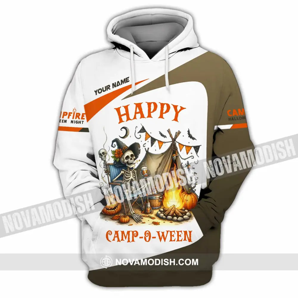 Unisex Shirt - Custom Happy Camp-O-Ween Halloween Camping Shirt Hoodie / S T-shirt