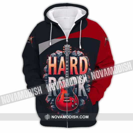 Unisex Shirt - Custom Hard Rock 3D Shirt Zipper Hoodie / S T-shirt