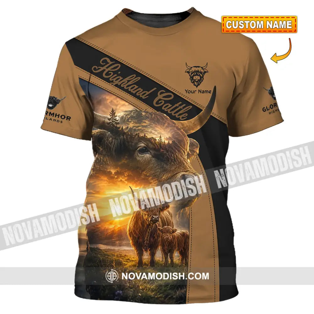 Unisex Shirt - Custom Highland Cattle Shirt - T-shirt